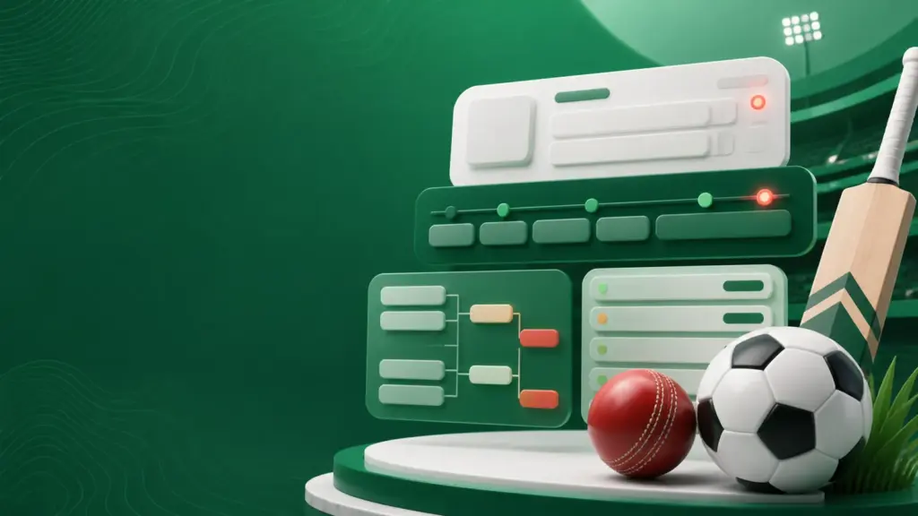k444 Sports-এ ক্রিকেট, ফুটবল, সময় ও লাইভ অবস্থার কাঠামো
